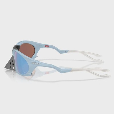 Óculos de Sol Unissex Oakley Plantaris Matte Stonewash Prizm Deep Water Polarized - Foto 4