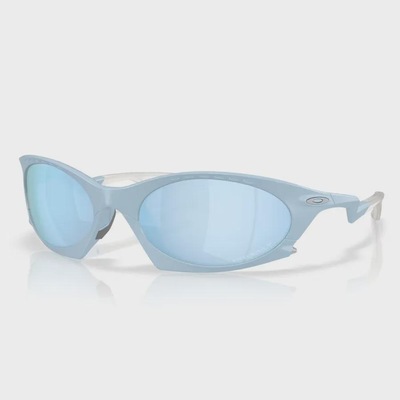 Óculos de Sol Unissex Oakley Plantaris Matte Stonewash Prizm Deep Water Polarized - Foto 6