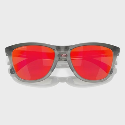 Óculos de Sol Oakley Unissex Frogskins Range Matte Grey Ink Prizm Ruby - Foto 5