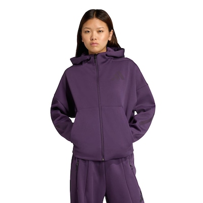 Blusão adidas Capuz Z.N.E. Fullzip - Feminino - Foto 1