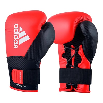 Luva De Boxe Adidas Hybrid 250 Fixação Dupla - Foto 1