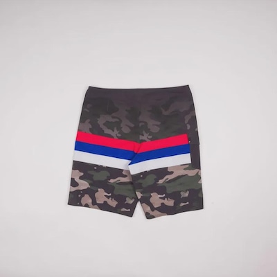 Boardshort Quiksilver Surfsilk Hawaii Stripe 20 Thyme - Masculino - Foto 2