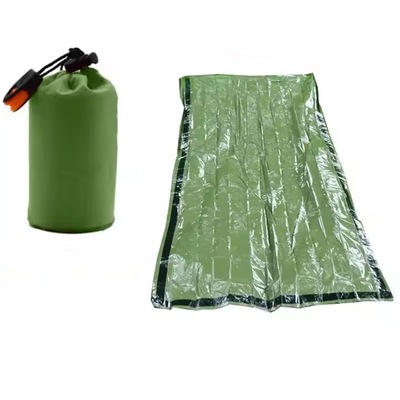 Saco de Dormir Gold Sports Portátil à Prova D'água Sobrevivência com Apito - Foto 1