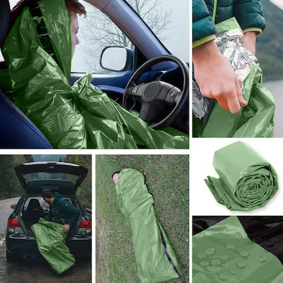 Saco de Dormir Gold Sports Portátil à Prova D'água Sobrevivência com Apito - Foto 5