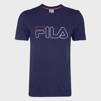 Camiseta Fila Letter Outline - Masculina - Foto 1