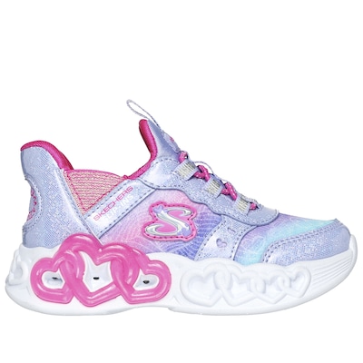 Tênis Skechers Infinite Heart Lights Etern - Infantil - Foto 2