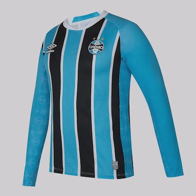 Camisa Manga Longa do Grêmio Umbro I 2025 - Masculina - Foto 2