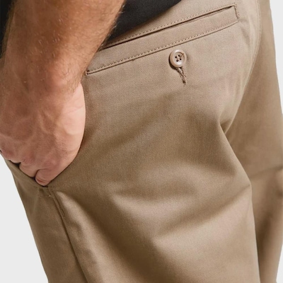 Calça Volcom Frickin Skate Chino Teak - Masculina - Foto 5