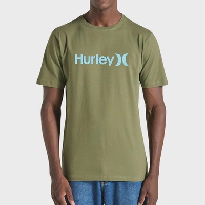 Camiseta Hurley Solid Militar - Masculina - Foto 1