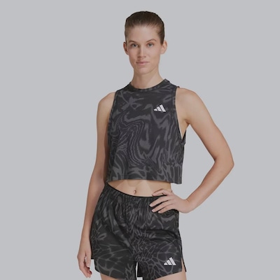Cropped adidas AOP Essentials - Feminino - Foto 1