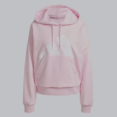 Blusão de Moletom adidas com Capuz Canguru Big Logo - Feminino - Foto 6