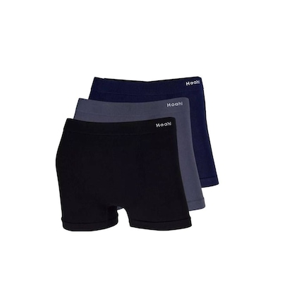 Kit Cueca Hoahi 3X1 Boxer Algodão - Masculina - Foto 1