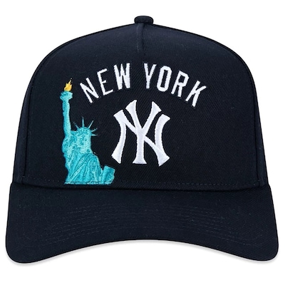 Boné Aba Curva New Era 9FORTY A-Frame New York Yankees - Snapback - Adulto - Foto 2