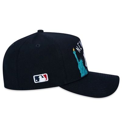 Boné Aba Curva New Era 9FORTY A-Frame New York Yankees - Snapback - Adulto - Foto 4
