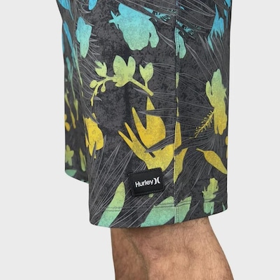 Bermuda Hurley Phantom Classic Flowers 18' - Masculina - Foto 2