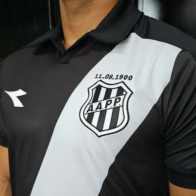 Camisa Ponte Preta Diadora 2025 Uniforme 2 Torcedor - Masculina - Foto 4