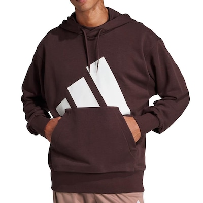 Blusão de Moletom adidas Big Logo com Capuz Canguru - Masculino - Foto 1