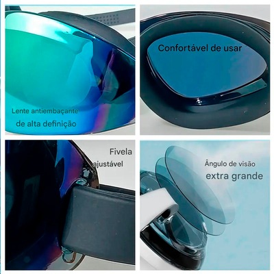 Óculos De Natação Gold Sports Fashion 8.0 Polarizada - Foto 2