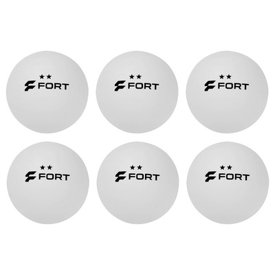 Bolinhas de Tênis de Mesa Fort 2 Estrelas - Pack com 6 Bolas - Foto 1