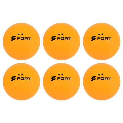 Bolinhas de Tênis de Mesa Fort 2 Estrelas - Pack com 6 Bolas - Foto 1