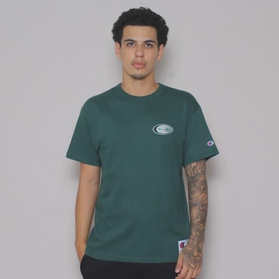 Camiseta Champion Label 3D Silk Logo Gt220B 5862Gb - Unissex - Foto 1