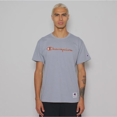 Camiseta Champion Mc Script Bordado Gt220B Esc5041Bc - Unissex - Foto 1
