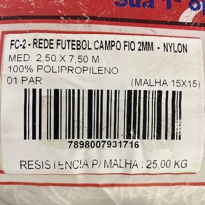 Par de Rede de Futebol de Campo Fio 2mm Nylon Master - Foto 5