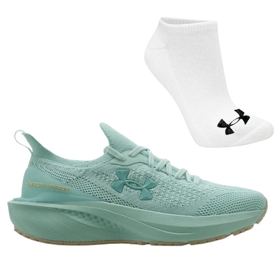 Kit Tênis Under Armour Ua Charged Quicker 2 e Meia - Feminino - Foto 1