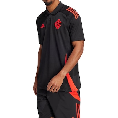 Camisa Polo do Internacional adidas JE4176 - Masculina - Foto 3
