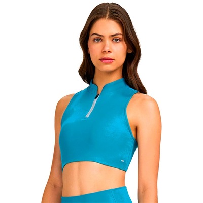 Top Alto Giro Decote Alto - Feminino - Foto 1