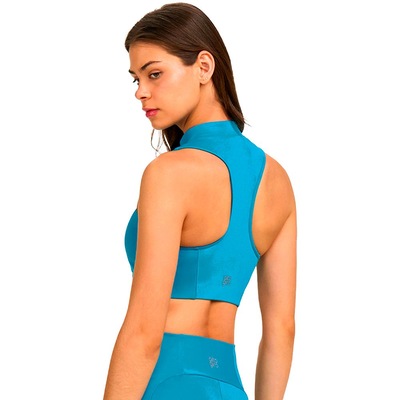 Top Alto Giro Decote Alto - Feminino - Foto 2