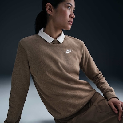 Blusão de Moletom Nike Sportswear Club Fleece Crew - Feminino - Foto 3