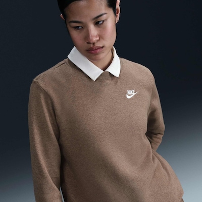 Blusão de Moletom Nike Sportswear Club Fleece Crew - Feminino - Foto 4