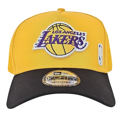 Boné Aba Curva New Era 9FORTY A-Frame Style Los Angeles Lakers - Adulto - Foto 1