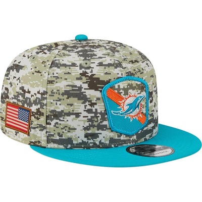 Boné Aba Reta New Era 950 Miami Dolphins NFL Salute to Service 24 - Adulto - Foto 3