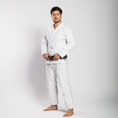 Kimono First Fight for Good 350G + Faixa Branca Pretorian - Adulto - Foto 3