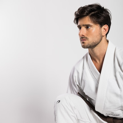 Kimono First Fight for Good 350G + Faixa Branca Pretorian - Adulto - Foto 4
