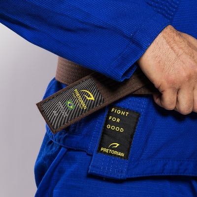 Kimono First Fight for Good 350G + Faixa Branca Pretorian - Adulto - Foto 4