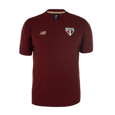 Camisa Polo do São Paulo Viagem 2025 New Balance - Masculina - Foto 4