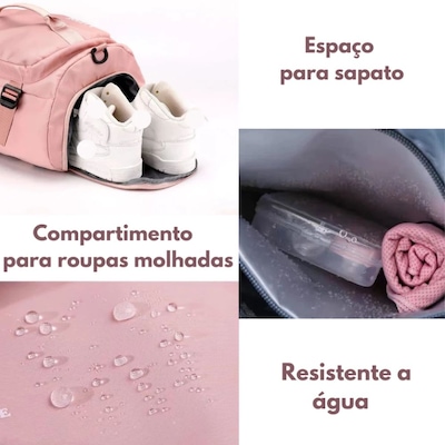 Bolsa Mala Viagem DK Esportiva Fitness Academia Vira Mochila - Foto 4