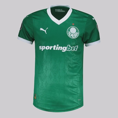 Camisa do Palmeiras Puma I 2025 Jogador Patch Libertadores - Masculina - Foto 1