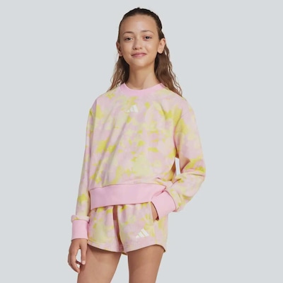 Blusão de Moletom adidas Printed sem Capuz - Infantil - Foto 1