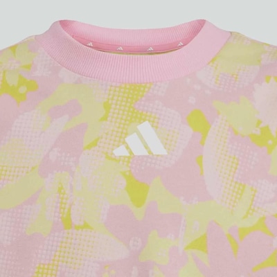 Blusão de Moletom adidas Printed sem Capuz - Infantil - Foto 3