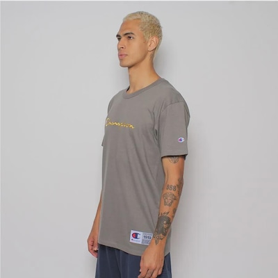Camiseta Champion Brasil Script Bordado - Masculina - Foto 2