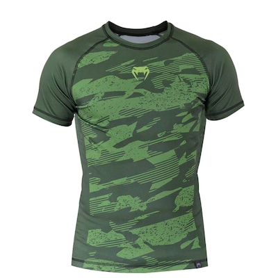 Rashguard Venum Compressão Jiu Jitsu Camo Warrior Military - Masculino - Foto 1