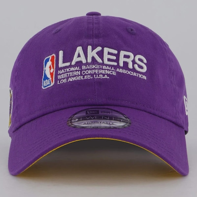 Boné Aba Curva New Era NBA Los Angeles Lakers Style 920 - Strapback - Adulto - Foto 2