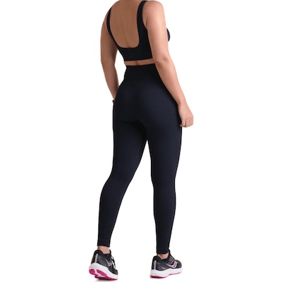 Calça Legging Lupo Sem Costura Canelada - Feminina - Foto 2