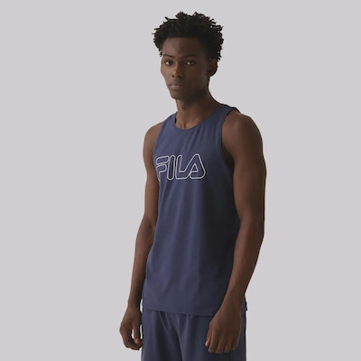 Camiseta Regata Masculina Fila Letter Outline - Foto 3
