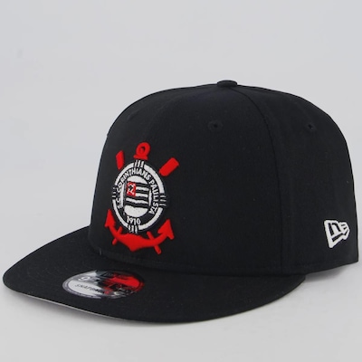 Boné do Corinthians Unissex New Era 950 Classic Escudo Aba Reta - Foto 1