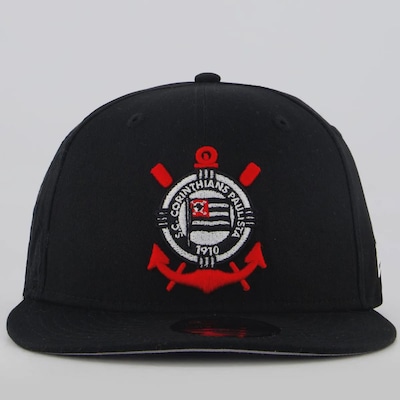 Boné do Corinthians Unissex New Era 950 Classic Escudo Aba Reta - Foto 2